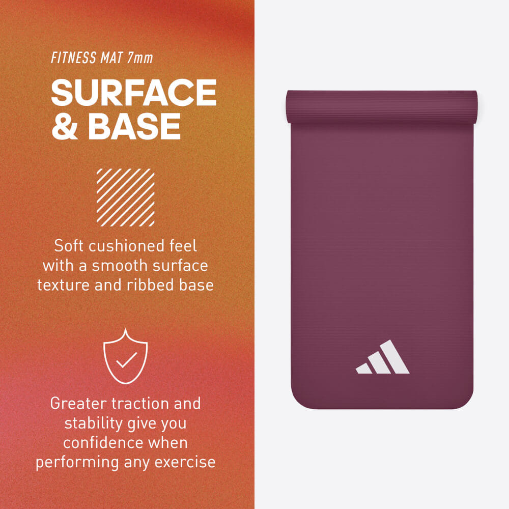 เสื่อฟิตเนส 7 มม. ADIDAS ADMT-11014MN สีแดงเข้ม_8